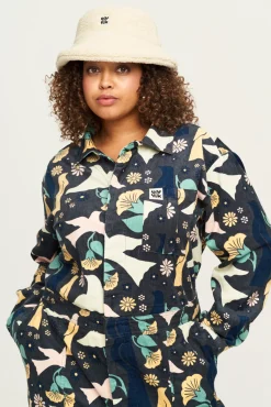 Fashion Carmen - Corduroy Jumpsuit in Skylar Print All Jumpsuits