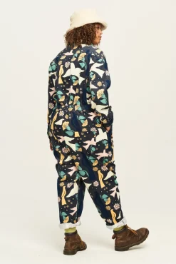 Fashion Carmen - Corduroy Jumpsuit in Skylar Print All Jumpsuits