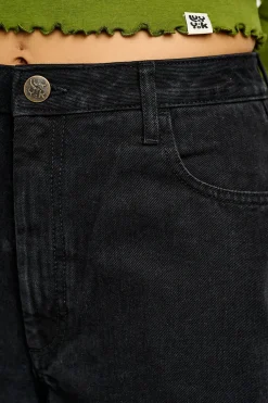 Online Carter - High Waisted Jeans in Black Wash All Bottoms|Jeans