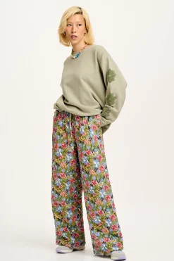 Online Chester - Quilted Cotton Trousers in Elsinore Floral Print All Bottoms