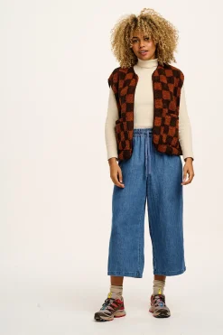 Fashion Chuck - Cotton & Hemp Trousers in Mid Wash Blue All Bottoms|Jeans