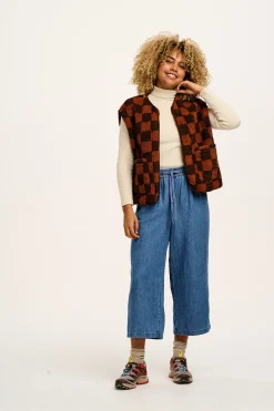 Fashion Chuck - Cotton & Hemp Trousers in Mid Wash Blue All Bottoms|Jeans