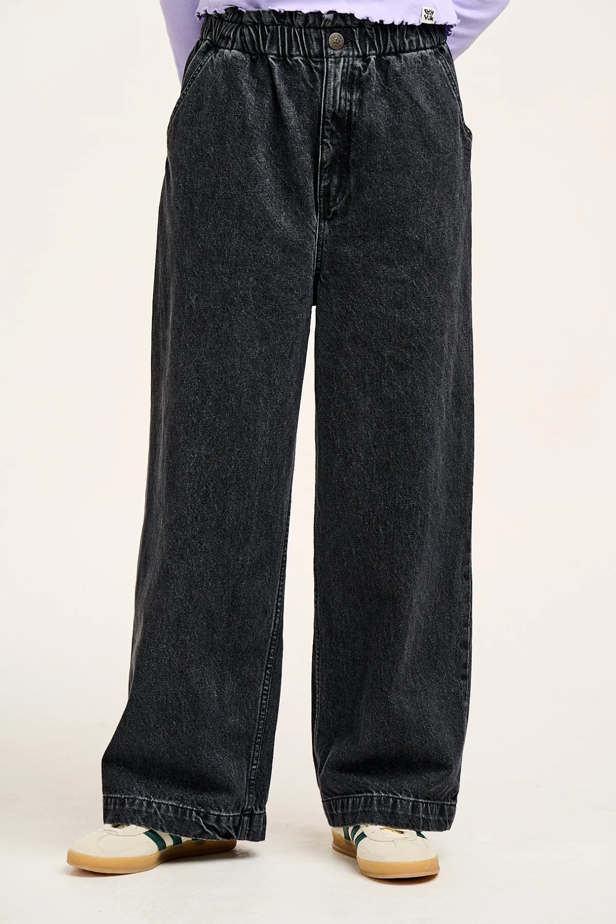 Clearance Cody - Paper Bag Jeans in Grey Wash Denim All Bottoms|Jeans