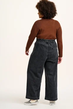 Clearance Cody - Paper Bag Jeans in Grey Wash Denim All Bottoms|Jeans