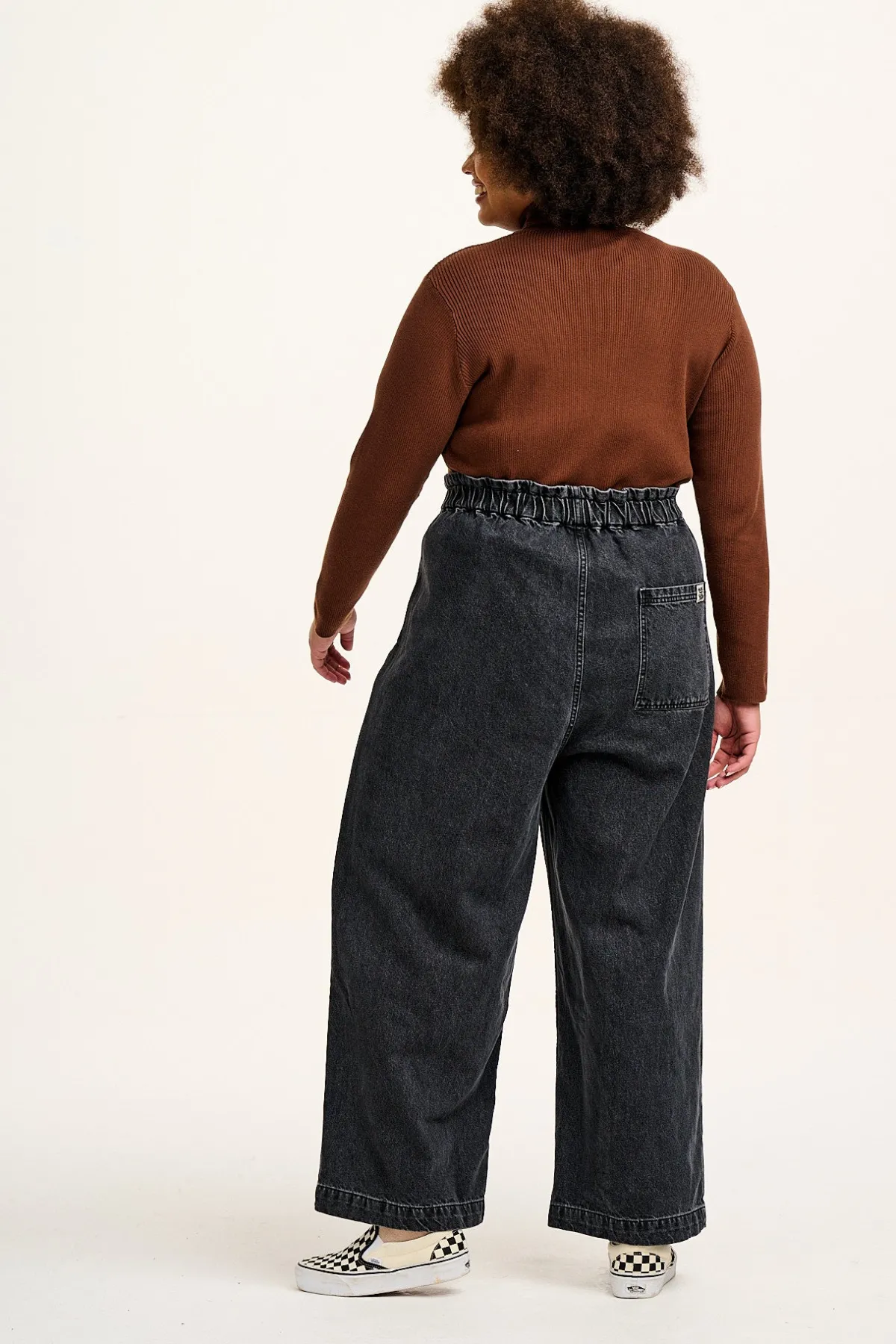 Clearance Cody - Paper Bag Jeans in Grey Wash Denim All Bottoms|Jeans
