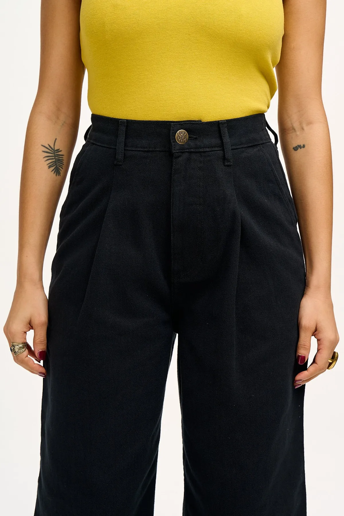 Discount Cole - Baggy Wide Leg Denim Jeans in Black All Bottoms|Jeans