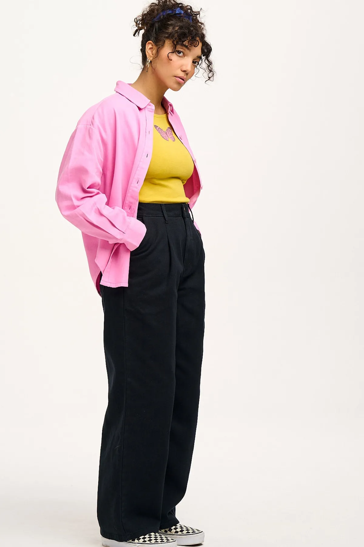 Discount Cole - Baggy Wide Leg Denim Jeans in Black All Bottoms|Jeans