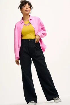 Discount Cole - Baggy Wide Leg Denim Jeans in Black All Bottoms|Jeans