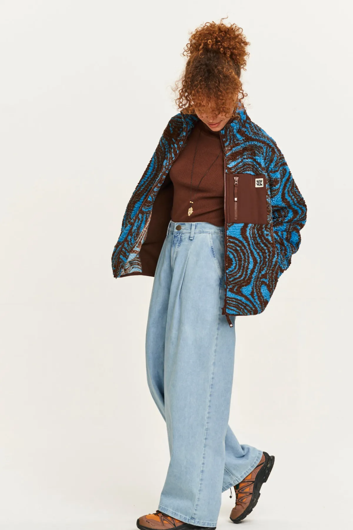 Discount Cole - Baggy Wide Leg Denim Jeans in Light Wash Blue All Bottoms|Jeans