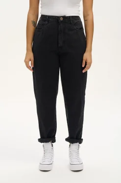 New Dana - Mom Denim Jeans in Washed Black All Bottoms|Petite Range