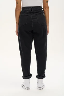 New Dana - Mom Denim Jeans in Washed Black All Bottoms|Petite Range