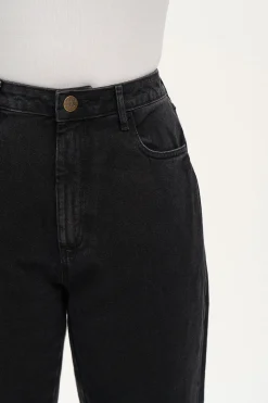 New Dana - Mom Denim Jeans in Washed Black All Bottoms|Petite Range