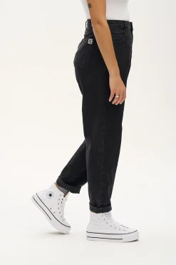 New Dana - Mom Denim Jeans in Washed Black All Bottoms|Petite Range
