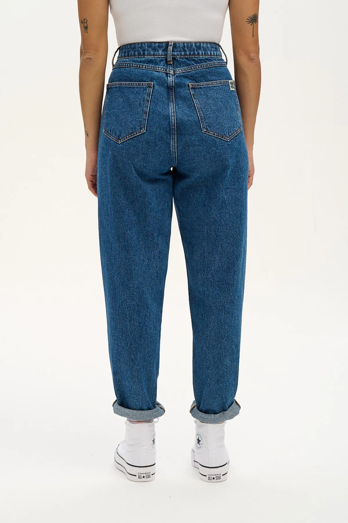 Best Dana - Mom Denim Jeans in Mid Wash Blue All Bottoms|Petite Range