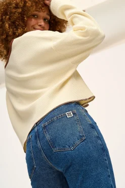 Best Dana - Mom Denim Jeans in Mid Wash Blue All Bottoms|Petite Range
