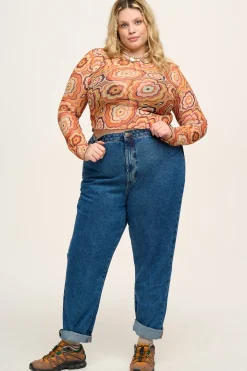 Best Dana - Mom Denim Jeans in Mid Wash Blue All Bottoms|Petite Range