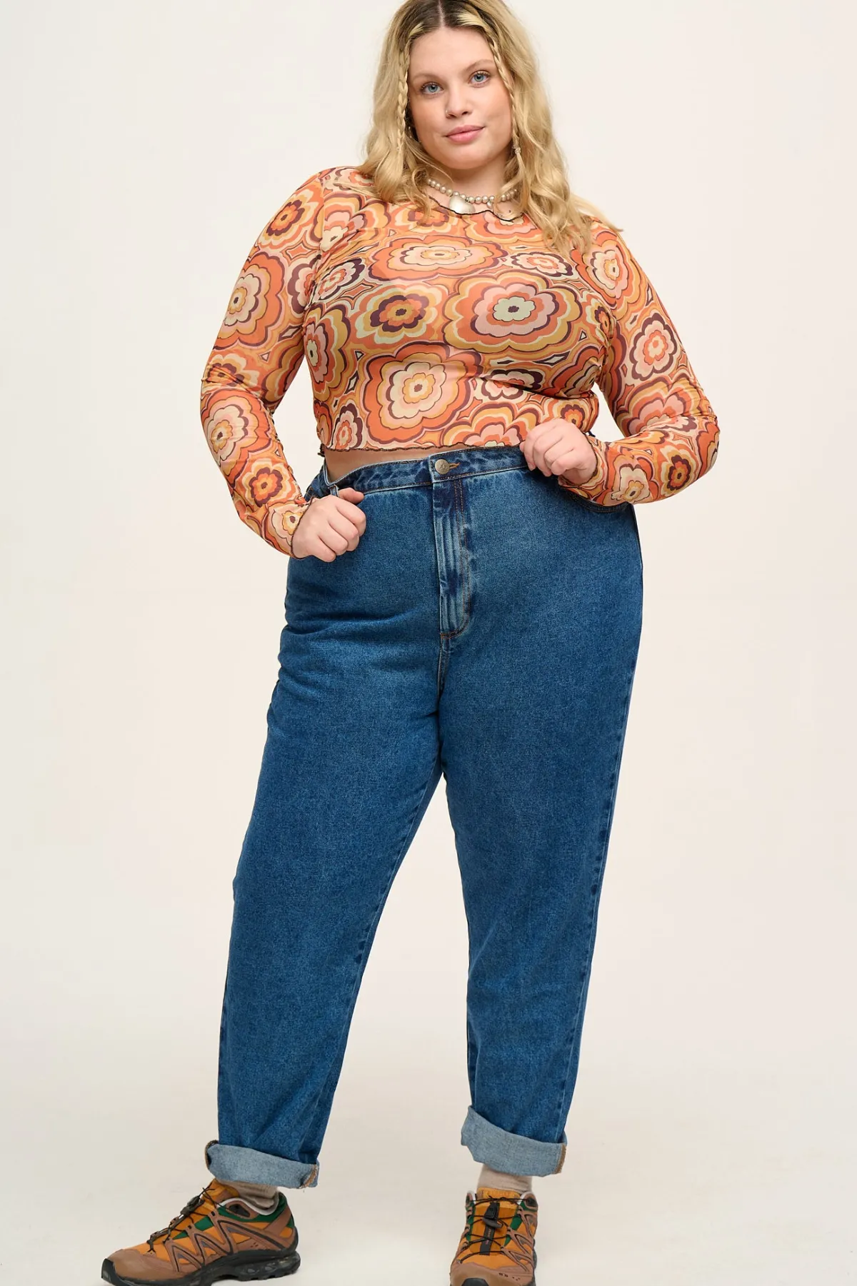 Best Dana - Mom Denim Jeans in Mid Wash Blue All Bottoms|Petite Range