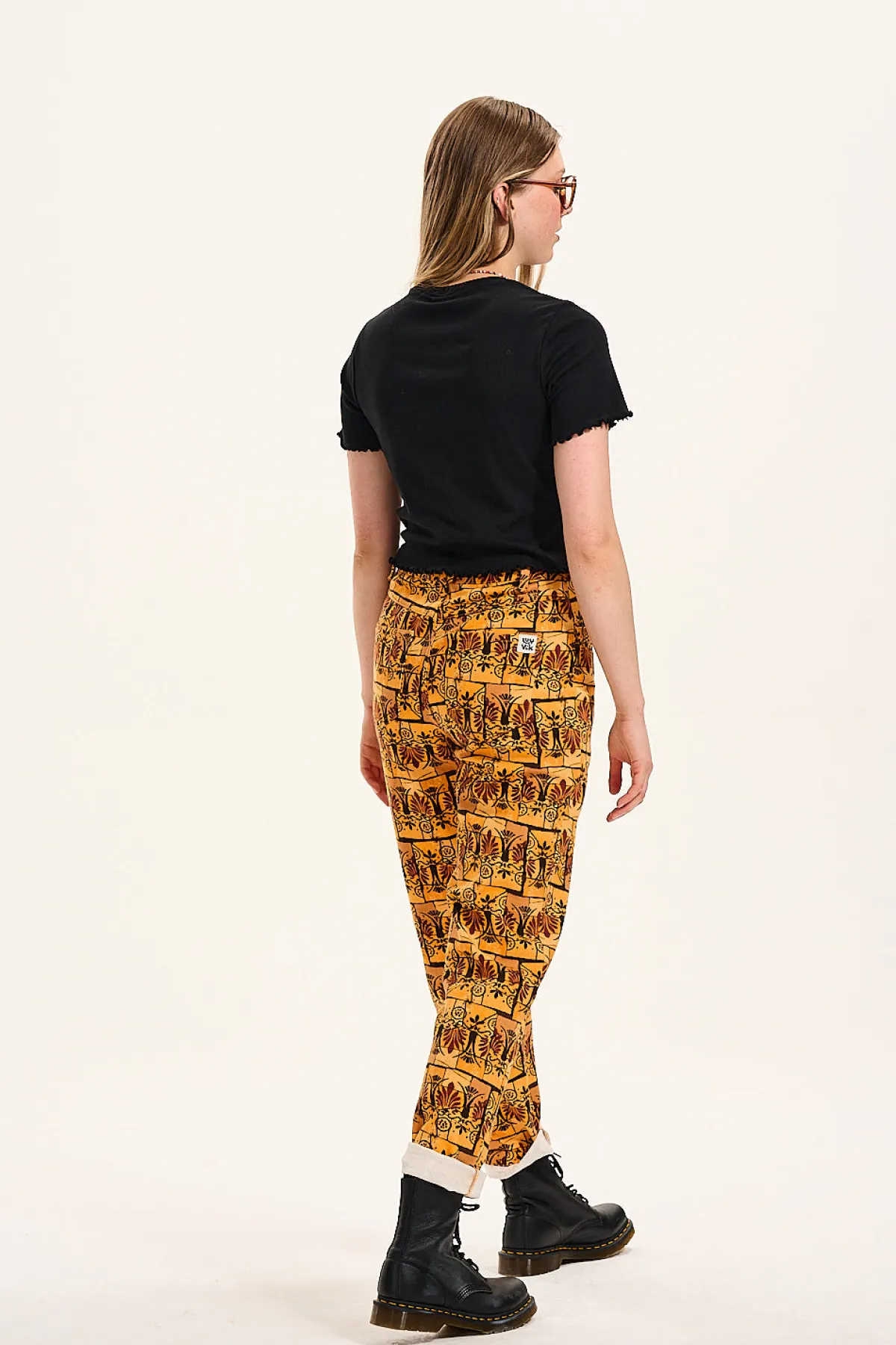 Online Dana - Mom Twill Jeans in Estelle Print All Bottoms