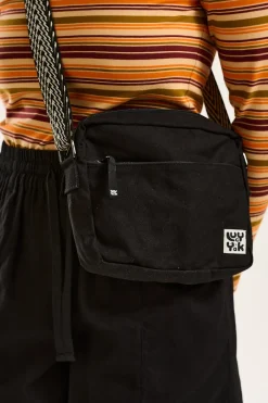Online Dara - Crossbody Twill Bag in Black All Accessories|Bags & Purses