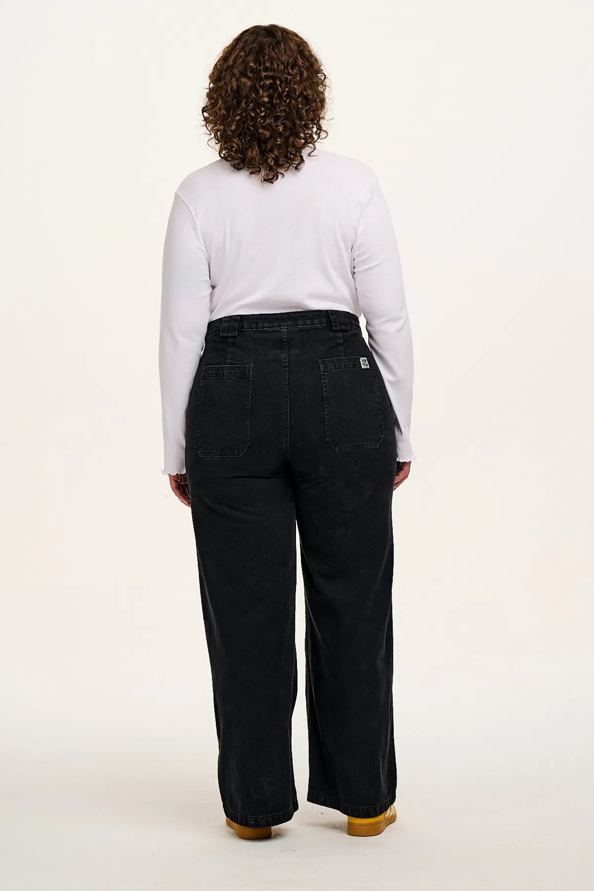 Best Delores - Wide Leg Denim Jeans Washed Black All Bottoms|Jeans