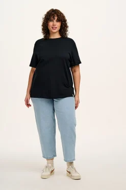 Outlet Denver - Cotton Tee in Black All Tops & Tees|Short Sleeve Tops