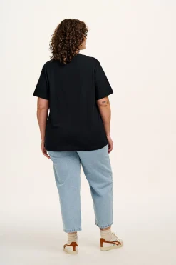 Outlet Denver - Cotton Tee in Black All Tops & Tees|Short Sleeve Tops