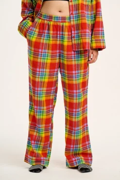 Online Dreamer - Soft Brushed Cotton Pyjama Set in Ncuti Tartan Print All Nightwear