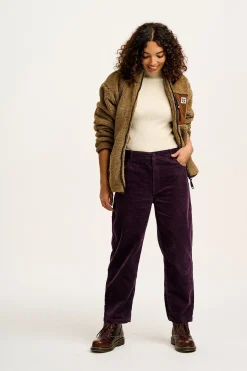New Drew - Straight Leg Corduroy Trousers in Plum Perfect All Bottoms|Trousers