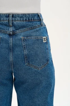 Hot Drew - Straight Leg Denim Jeans in Mid Wash Blue All Bottoms|Tall Range