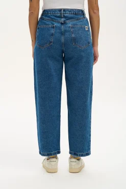 Hot Drew - Straight Leg Denim Jeans in Mid Wash Blue All Bottoms|Tall Range