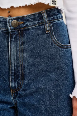Hot Drew - Straight Leg Denim Jeans in Mid Wash Blue All Bottoms|Tall Range