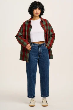 Hot Drew - Straight Leg Denim Jeans in Mid Wash Blue All Bottoms|Tall Range