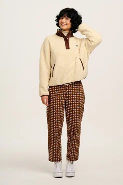 Fashion Drew - Straight Leg Twill Trousers in Meryl Check Print All Bottoms