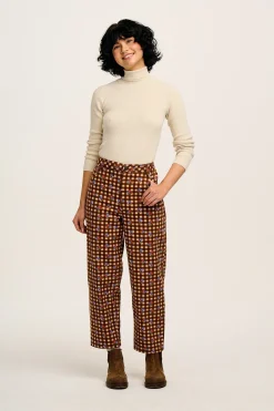 Fashion Drew - Straight Leg Twill Trousers in Meryl Check Print All Bottoms