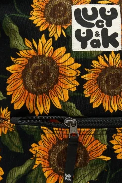New Dylan - Canvas Backpack in Sunflower Print Bags & Purses