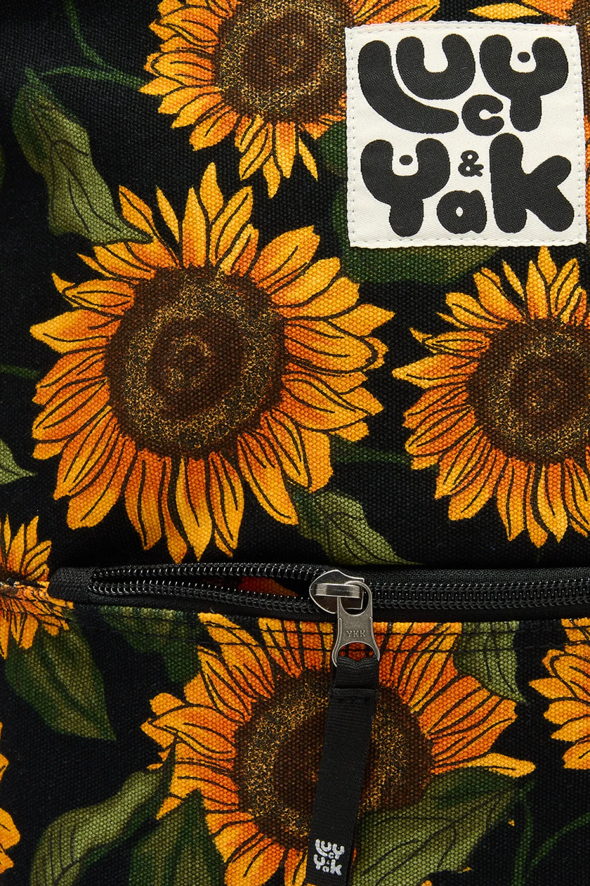 New Dylan - Canvas Backpack in Sunflower Print Bags & Purses