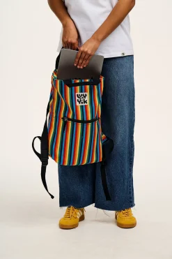 Clearance Dylan - Cotton Backpack in Rainbow Print All Accessories|Bags & Purses