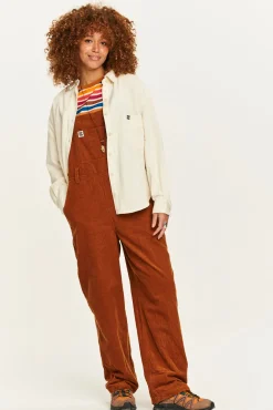 Hot Easton - Corduroy Dungarees in Caramel Brown All Dungarees|Easton - 90S Skater