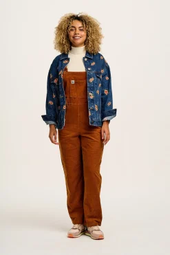 Hot Easton - Corduroy Dungarees in Caramel Brown All Dungarees|Easton - 90S Skater