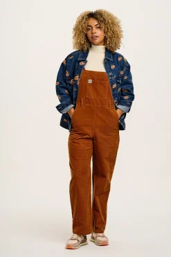 Hot Easton - Corduroy Dungarees in Caramel Brown All Dungarees|Easton - 90S Skater