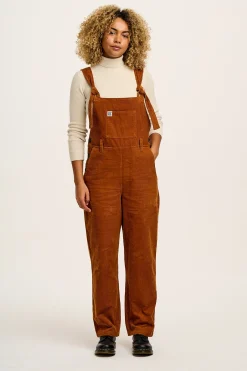 Hot Easton - Corduroy Dungarees in Caramel Brown All Dungarees|Easton - 90S Skater