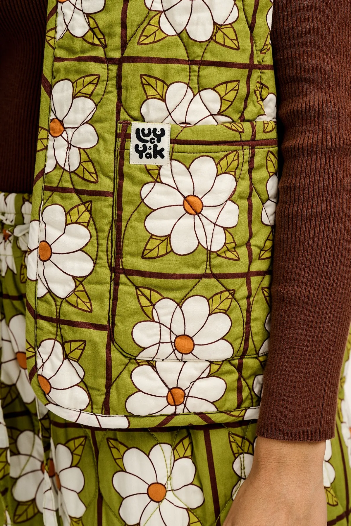 Fashion Emery - Reversible Quilted Gilet in Romneya Floral Print All Outerwear & Knitwear|Jackets