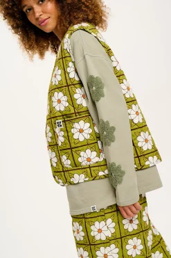 Fashion Emery - Reversible Quilted Gilet in Romneya Floral Print All Outerwear & Knitwear|Jackets