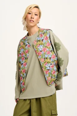 Fashion Emery - Reversible Quilted Gilet in Elsinore Floral Print All Outerwear & Knitwear|Jackets