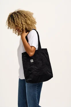 Sale Felix - Corduroy Tote Bag in Black All Accessories|Bags & Purses