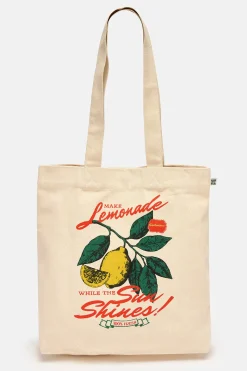 Fashion Felix - Cotton Tote Bag with Make Lemonade Print All Accessories|Bags & Purses