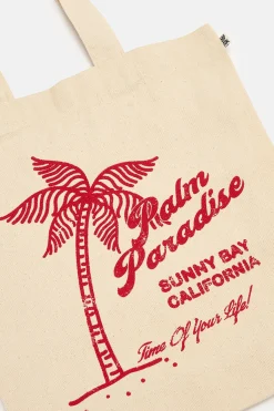 Best Felix - Cotton Tote Bag with Palm Paradise Print All Accessories|Bags & Purses