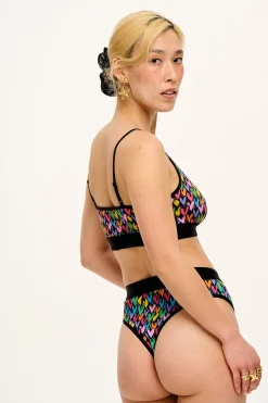 Sale Fleur - Cotton & Bamboo Thong in Summer Lovin' Print All Underwear