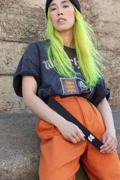 New Flynn - D-Ring Cotton Webbing Belt in Black All Accessories|Belts