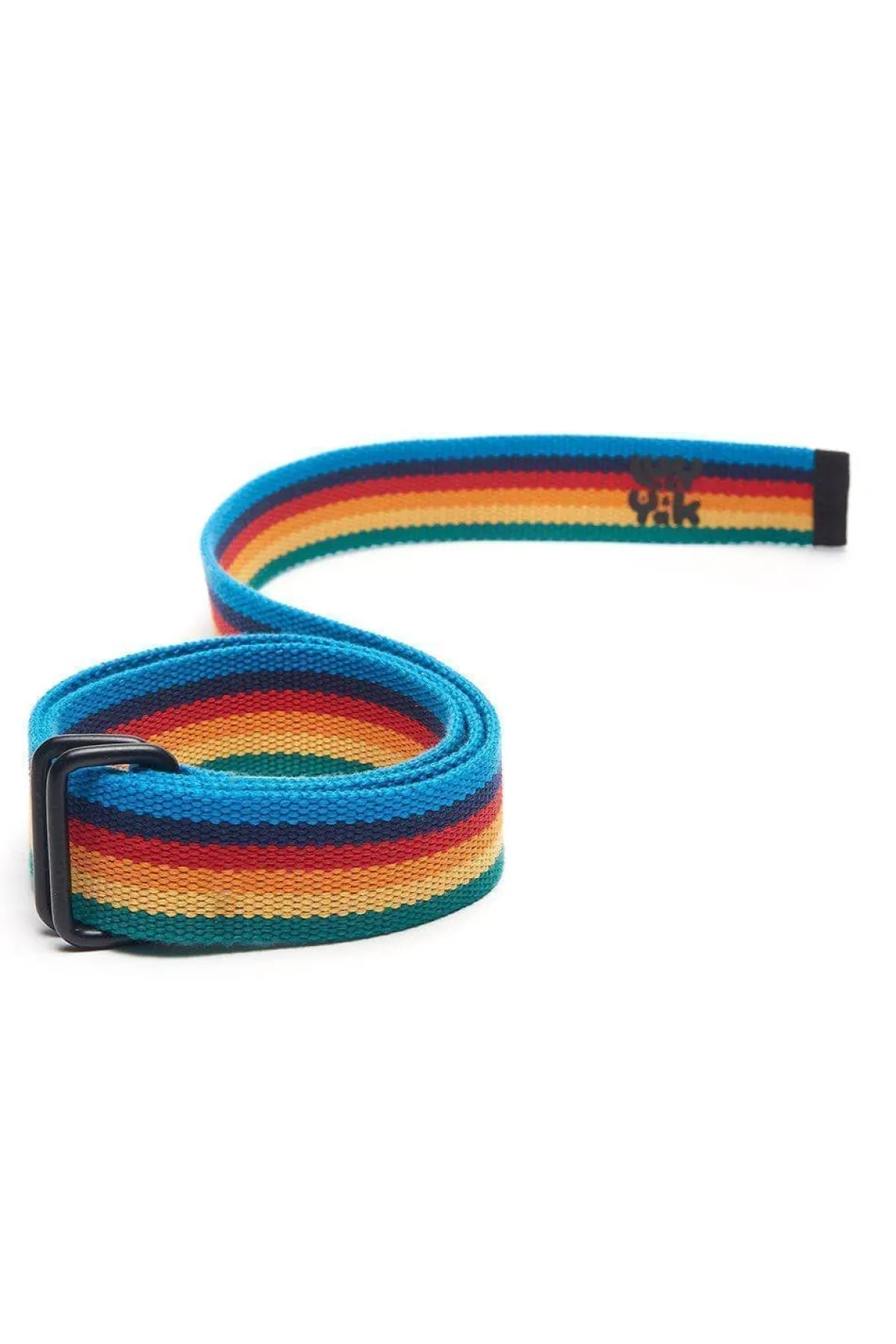 Clearance Flynn - D-Ring Cotton Webbing Belt in Rainbow Stripe All Accessories|Belts